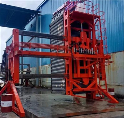 Przechył kontenera z podwójnym przechyłem